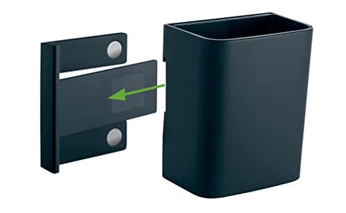 Image of SIGEL GL801 Small Pen Pot, 7.5 x 9.4 x 5 cm, for Glass magnetic Boards, anthracite