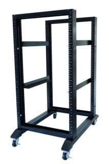 Image of RAISING ELECTRONICS Open Rack 15U 4 Post Open Frame 19-Inch Data Network Desktop Server/Audio Rack