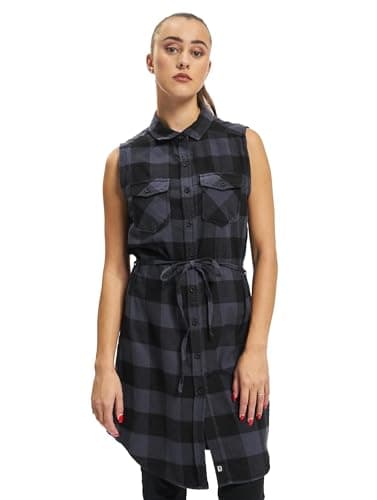 Image of Brandit Women Gracey Longshirt Sleevel, color: black/grey, size: L