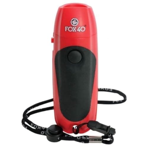 Image of Fox 40 Football Multi Sports Referee's Electronic 3 Tone Push Button Whistle