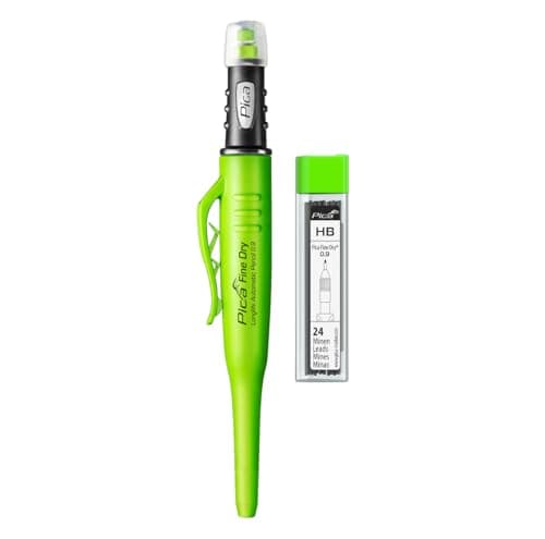 Image of Pica Fine Dry Bundle 70703 I Set Consisting of Pica 7070 Fine-Dry Automatic Longlife Pencil (5x Graphite HB) and Special Lead Set 7030 (24x Graphite HB) I 0.9 mm Lead Diameter I Refillable