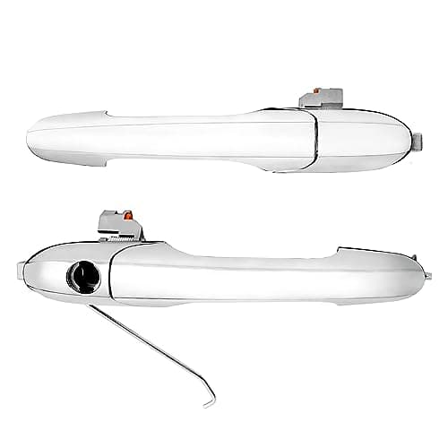 Image of Semitory Door Handle Right Driver & Left Passenger Side - Compatible with 2007-2016 Fiat 500, 2008-2016 Abarth 500 595 695 - Replace# 735592026, 73545876, 735592012, 735485872