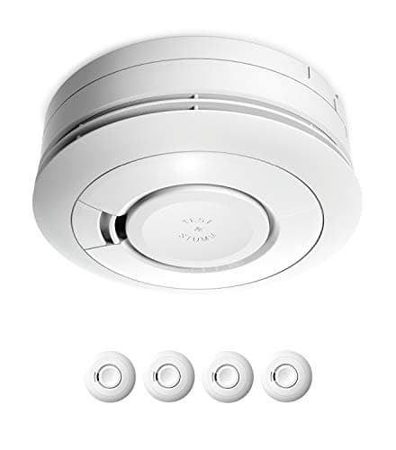 Image of Ei Electronics Ei650 10-Year Smoke Alarm, White, Pack of 10, white, Ei650 4er set, 3 voltsV