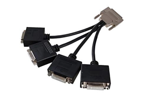 Image of Seenoo VHDCI Breakout Cable&Adapter-VHDCI(SCSI 68Pin) M to 4-Port DVI-D(24+1) F Splitter Breakout Cable for NVIDIA and VisionTek Graphics Cards