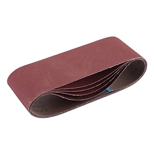 Image of Draper 09258 Cloth Sanding Belt, 100 x 610mm, Assorted Grit (Pack of 5)