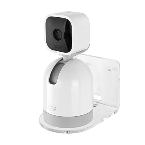 Image of HOLACA Acrylic Wall Mount for Blink Mini Pan-Tilt Camera, Stand Holder Bracket Accessories Compatible with Blink Mini Rotating Indoor Plug-in Smart Security Camera (NOT Included, Pack of 1)