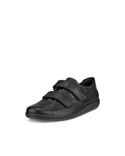 Image of ECCO Women's Soft 2.0 Low-Top Sneakers, Black, 6.5-7 UK