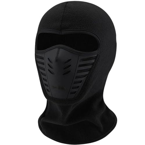 Image of JYTDBCS Ski Windproof Sports Mask – Full Face Headgear – Multifunctional Ninja Mask – One Size Black