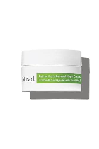 Image of Murad Retinol Youth Renewal Night Cream, Anti-Ageing Retinol Moisturiser for Face & Eyes, Reduces Fine Lines & Wrinkles, Firms & Smooths Skin, Tri-Active Retinol, Niacinamide & Peptides