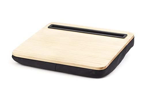 Image of Kikkerland iBed Lap Desk, Tablet, For On A Bed, In A Plane, While You Eat, Maximum Comfort, Wood US039W