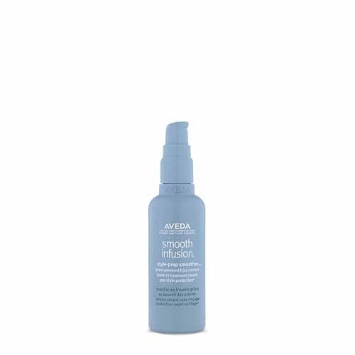 Image of Aveda Smooth Infusion Style-Prep Smoother | Leave-In Anti-Frizz Hair Serum | 72-Hour Frizz Defense & Control | Heat Protectant | 98% Naturally Derived*, 100ml