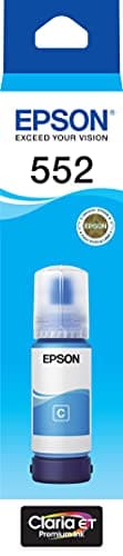 Image of Epson T552 - EcoTank - Cyan Ink Bottle for EcoTank ET-8500 and ET-8550, Single Pack, C13T06W292