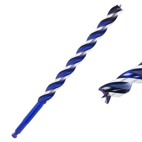 Image of Wood Drill Bits, 10mm x 300mm Long Drill Bit for Wood Carbon Steel Quick Change Hex Shank Wood Drill Bit for Woodworking, Softwood and Plastic