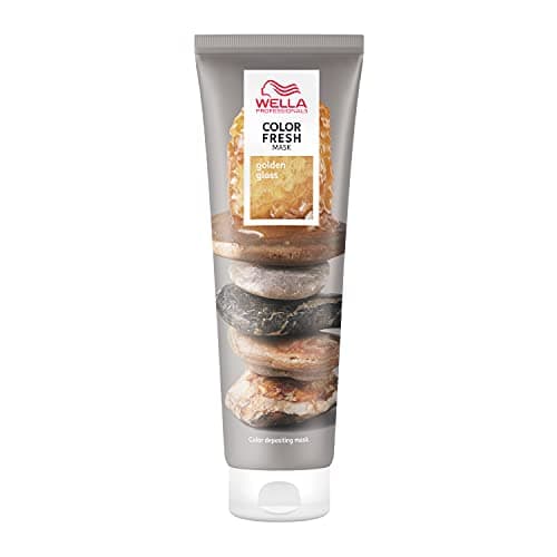 Image of Wella Professional Color Fresh Mask | Temporary Color Refresh Treatment |Semi-Permanent Hair Dye | Wash Out Colour |150ml | Golden Gloss