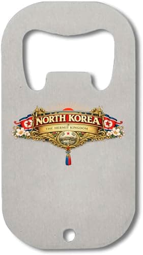 Image of The Hermit Kingdom Emblem Design Stainless Steel Bottle Opener Silver