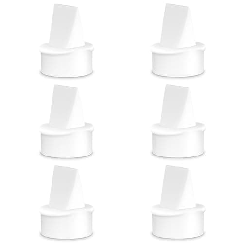 Image of 6PC Duckbill Valves Compatible with Lansinoh Pumps Parts and Hand Pump, Replacement for Signature Pro Smartpump Manual Pump, for Lansinoh Breast Pumps Valves Accessories