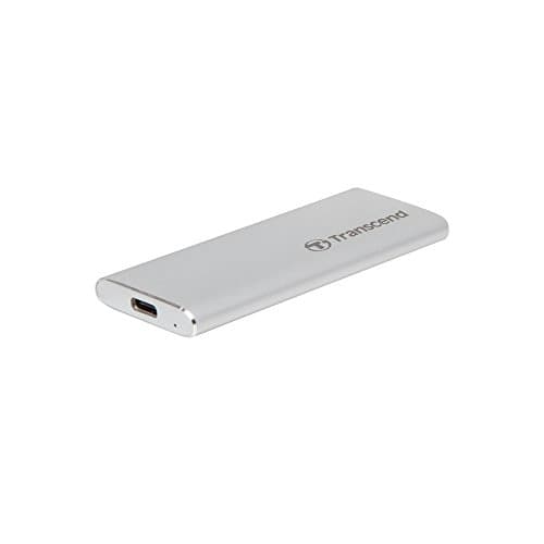Image of Transcend ESD260C 1TB Portable SSD, USB-C 3.1 Gen 2 10Gbps, Up to 520MB/s External SSD, Silver TS1TESD260C
