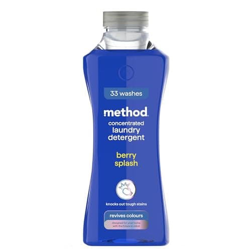 Image of method Concentrated Laundry Detergent, Washing Liquid Fresh Berry Scent, 1 x 33 Washes, 1 x 990ml