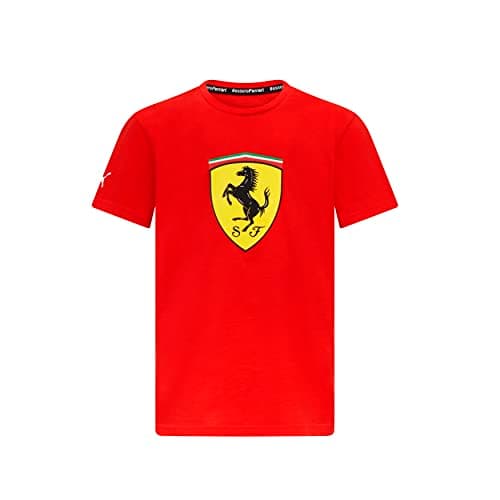 Image of Scuderia Ferrari - Kids Shield T-Shirt - Red - Size: 11/12 Years