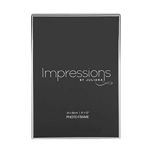 Image of Silverplated Oblong Thin Modern Stylish Photo Frame 8"x12"