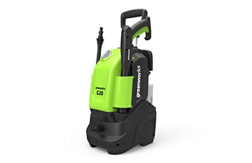 Image of Greenworks Tools 5103907UK G20 110 Bar Follow Me Pressure Washer, 1400 W, 240 V, Green