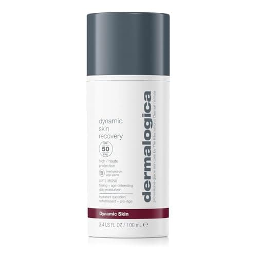 Image of Dermalogica Dynamic Skin Recovery SPF50 Moisturiser - Hydrates & Combats Skin Ageing, Rich In Antioxidant & White Tea, Protects from UVA & UVB Rays, Blends Seamlessly for a Flawless Finish, 100ml
