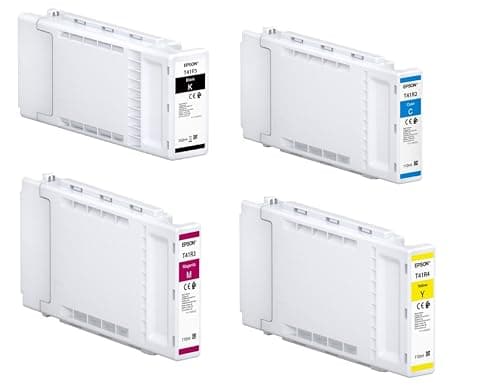 Image of Epson Original Ink Cartridges Multipack Black T41F5 + T41R2, T41R3, T41R4 Cyan, Magenta, Yellow for SureColor SC-T3400, SC-T3405, SC-T5400, SC-T5405