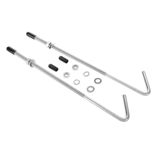 Image of FRCOLOR Car Battery Fixing Bolt Stainless Steel J Bolt Battery Hold down Bracket Mounting Kit for Securely
