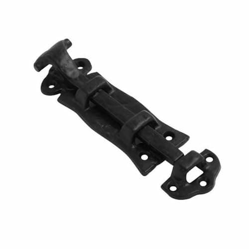 Image of Antique Straight Bolts 6 Inch Black Scroll Straight Door Bolt Traditional Cast Iron Slide Bolt Scroll Tower Fancy Slide Door Bolt for Internal and External Doors Shed Doors 1 Pack.