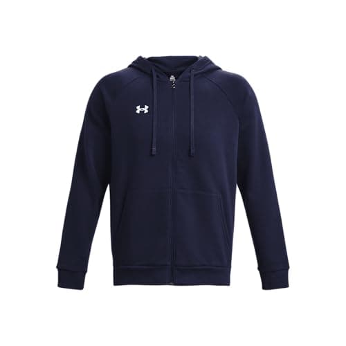 Image of Under Armour Men's UA Rival Fleece FZ Hoodie Shirt Midnight Navy