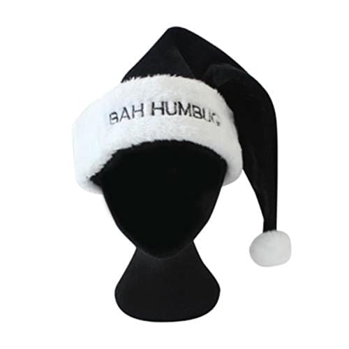 Image of Black BAH Humbug Christmas HAT