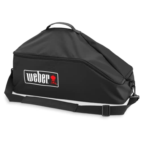 Image of Weber Premium Carrying Bag for Go-Anywhere Grill – Adjustable Shoulder Strap, Breathable, UV and Water-Resistant, Wind and Weather Protection – Black (7160)