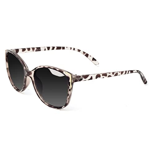Image of Face Shadow Women Sunglasses Cat Eye Sunglasses for Women Polarized Fashion Metal Decoration Ultralight UV400 Protection Gradient Grey