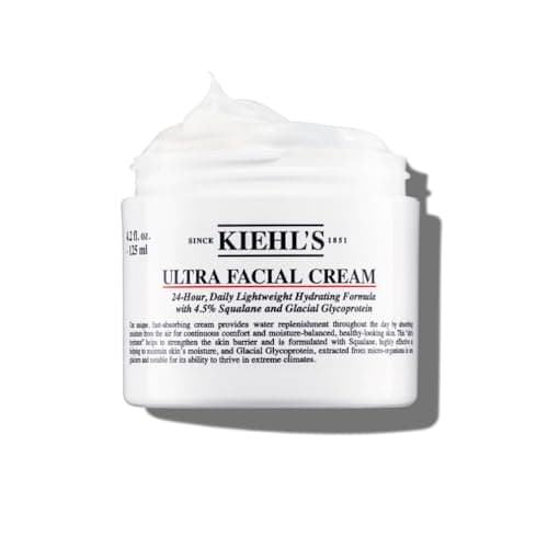Image of Kiehl's Ultra Facial Cream, Face Moisturiser For Women & Men, Suitable for All Skin Types, Fragrance-Free, 125Ml