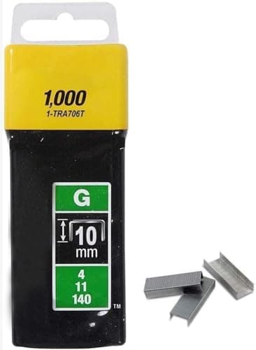 Image of Stan-ley TRA706T Type G Staples, Silver, Compatible Staplers, Strong And Secure 10 Mm, Set Of 1000 Piece