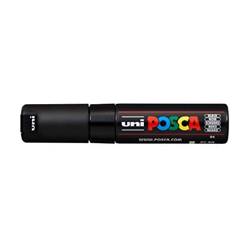 Image of Uni Posca Marker Pen Broad Chisel Tip 8.0mm PC8K - Color: Black