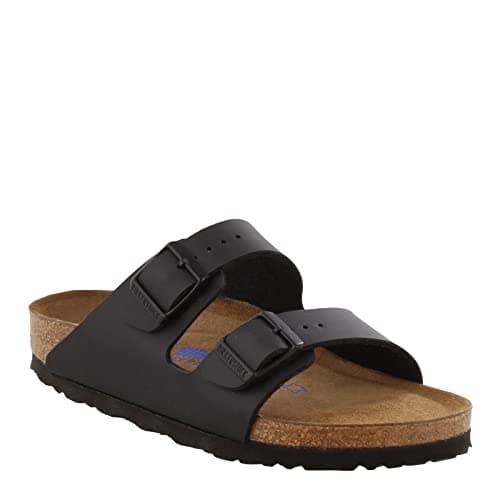 Image of Birkenstock Unisex Arizona SFB Sandal- Black - FOOTWEAR||UNISEX FOOTWEAR||UNISEX LIFESTYLE