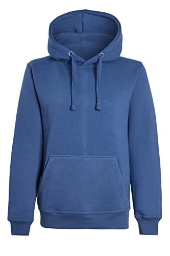 Image of imporio 11 Women Ladies Oversized Pullover Plain Hoodie Top With Out Zip Hoodies Sweatshirt Top Jumper UK 8-24 (UK, Numeric, 22, 24, Regular, Regular, Denim Blue)