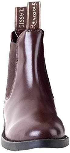 Image of Rhinegold Child's Classic Leather Riding Jodhpur Boots 801, Brown, 3 UK