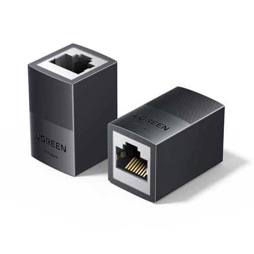 Image of UGREEN RJ45 Coupler,2PCS 10Gbps POE High-Speed Ethernet Connector,Shielded Internet Joiner,LAN Network Extender Female to Female for Cat7, Cat6, Cat5e, Cat5 Ethernet Cable