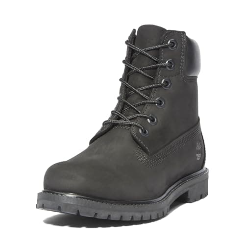 Image of Timberland womens 6" Premium Waterproof Boot, Black, 5.5 Wide
