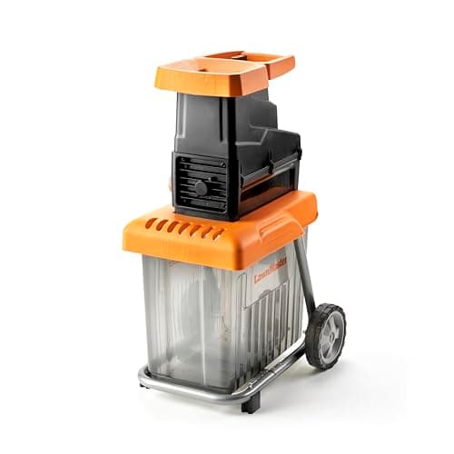 Image of LawnMaster 2800W Quiet Garden Shredder Maximum diameter 42mm, 60 litre collection box, safety plunger with free safety glasses, 2 Year Guarantee
