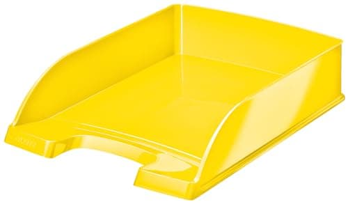 Image of Leitz A4 Letter Tray, Yellow, WOW Range, 52263016