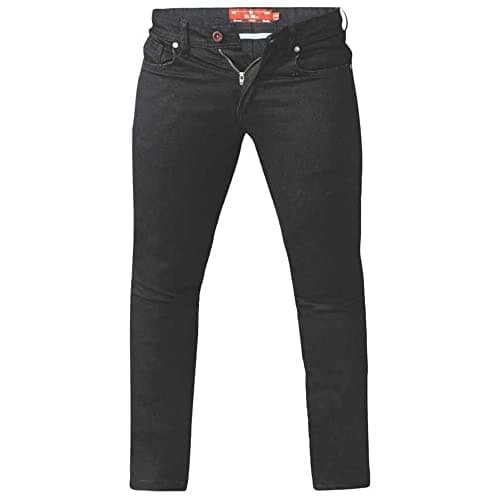 Image of D555 Claude Tapered Fit Stretch Jeans in Tall (T15498) Black in 32W-38L