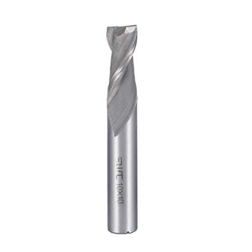 Image of Sourcingmap 10mm Shank 10mm x 22mm Straight Flat Nose End Mill Cutter CNC Router Bits 2 Flute