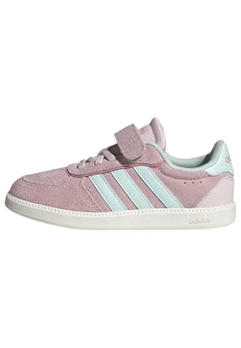 Image of adidas Unisex Kids BREAKNET Sleek Shoes Children, Clear Pink/Halo Mint/Bliss Pink, 13 UK Child