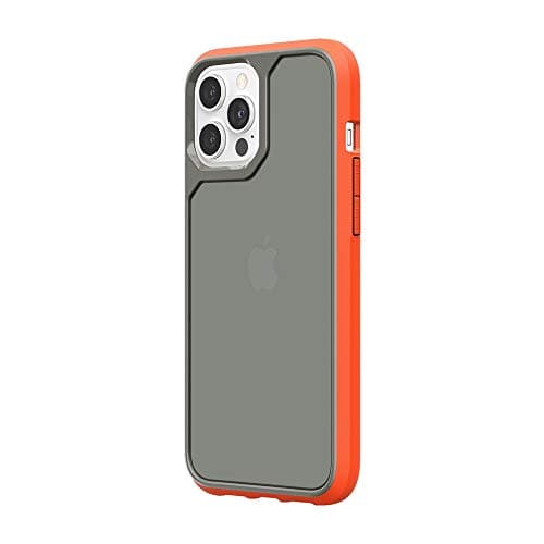 Image of Griffin Survivor Strong GIP-053-ORG Protective Case for iPhone 12 Pro Max - Grey/Orange