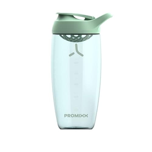 Image of Promixx Pursuit Protein Shaker Bottle - Premium Shaker for Protein Shakes - Lifetime Durability, Leakproof, Odourless - 700ml / 24oz (Seagrass Green)