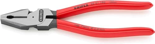Image of KNIPEX High Leverage Combination Pliers with Plastic Coating 180 mm, 02 01 180