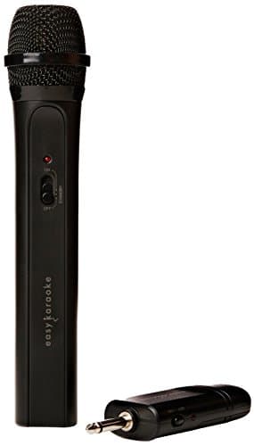 Image of EASY KARAOKE EKS-717B Wireless Microphone for singing – VHF Cordless Handheld Dynamic Mic, 20m Coverage, Wide Frequency (100Hz to 14KHz) - For Karaoke, Speech, (PA) Public address systems – Black